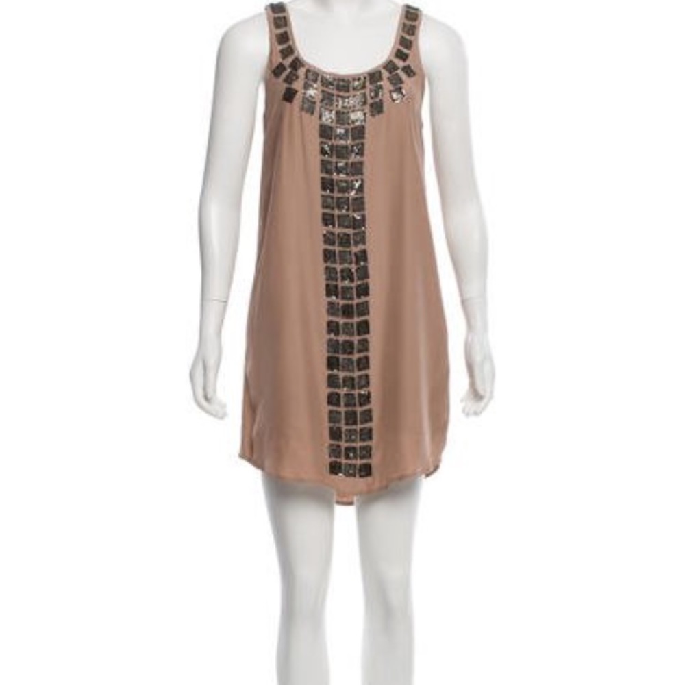 Haute Hippie silk embellished dress